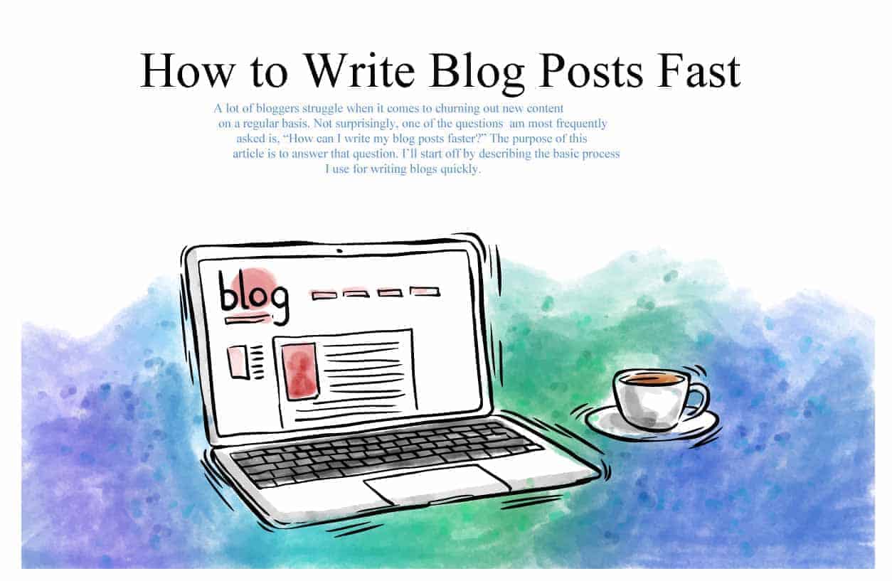 how to write blog fast