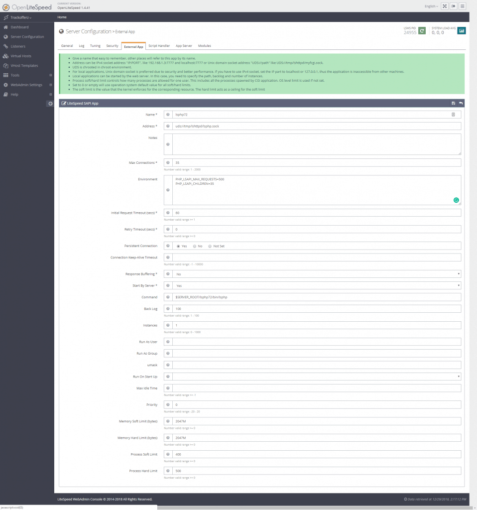 openlitespeed-with-php7.2-server-configuration